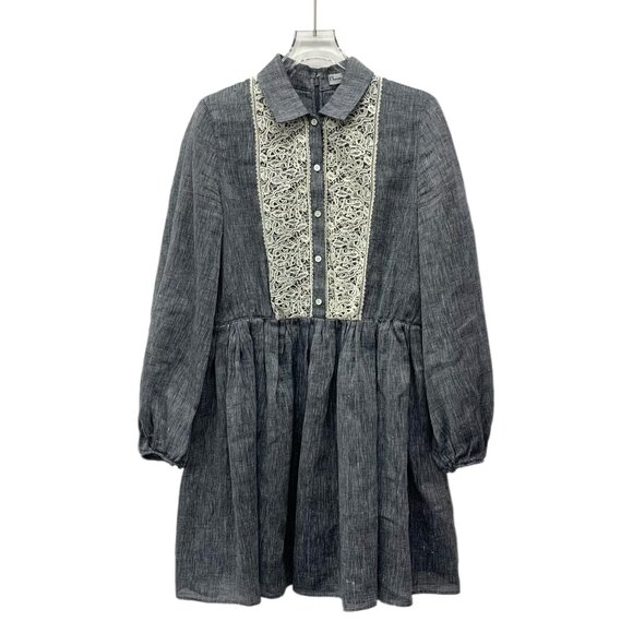 Christian Diorグレージュ　ドレスコート Dior | Dresses | Fw053 Christian Dior Gray Linen Lace Lapel Single